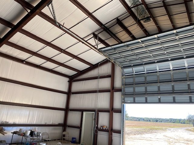 Insulated Steel Building Interior rotated